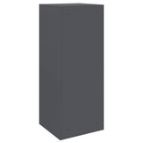 Parcel Drop Box with Storage Anthracite 41 x 38 x 103 cm Steel - Close-Up Angle