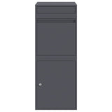 Parcel Drop Box with Storage Anthracite 41 x 38 x 103 cm Steel