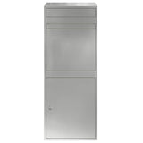 Parcel Drop Box Silver 47.5 x 38 x 59 cm Galvanised Steel - 45-Degree Angle