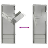 Parcel Drop Box Silver 47.5 x 38 x 59 cm Galvanised Steel
