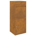 Parcel Drop Box Rusty 41 x 38 x 103 cm Weathering Steel
