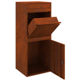 Parcel Drop Box Rusty 41 x 38 x 103 cm Weathering Steel - 45-Degree Angle