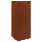 Parcel Drop Box Rusty 41 x 38 x 103 cm Weathering Steel - Low Angle