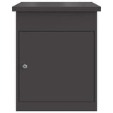 Parcel Drop Box with Storage Black 47.5 x 38 x 59 cm Steel - 45-Degree Angle