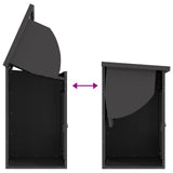 Parcel Drop Box with Storage Black 47.5 x 38 x 59 cm Steel - Extra Image