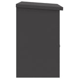 Parcel Drop Box with Storage Black 47.5 x 38 x 59 cm Steel