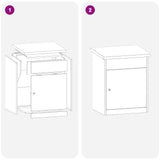 Parcel Drop Box with Storage Anthracite 47.5 x 38 x 59 cm Steel