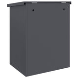 Parcel Drop Box with Storage Anthracite 47.5 x 38 x 59 cm Steel - Close-Up Angle