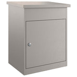 Parcel Drop Box Rusty 47.5 x 38 x 59 cm Weathering Steel - Top-Down View