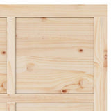Sliding Door Brown 90 x 208 cm Solid pine wood - Low Angle