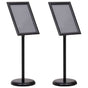 Poster Stands 2 pcs Black 45 x 32.7 x 108 cm Aluminium