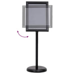 Poster Stands 2 pcs Black 45 x 32.7 x 108 cm Aluminium
