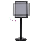 Poster Stands 2 pcs Black 45 x 33 x 88 cm Aluminium alloy - Front View