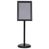 Poster Stands 2 pcs Black 45 x 33 x 88 cm Aluminium alloy - Side View