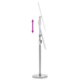 Poster Stands 2 pcs Silver 45 x 32.7 x 108 cm Aluminium
