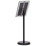 Poster Stands 2 pcs Black 32.5 x 24 x 78 cm Aluminium alloy - Close-Up Angle