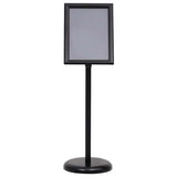 Poster Stands 2 pcs Black 45 x 32.7 x 108 cm Aluminium
