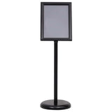 Poster Stands 2 pcs Black 32.5 x 24 x 78 cm Aluminium alloy - Front View