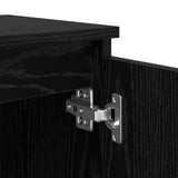 Bedside Cabinet Black oak 40 x 30 x 50 cm Engineered wood - Extra Image