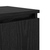 Bedside Cabinet Black oak 40 x 30 x 50 cm Engineered wood - Extra Image