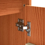 Sideboard Brown Oak 111 x 34 x 60 cm Solid Pine Wood - Extra Image