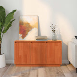 Sideboard Brown Oak 111 x 34 x 60 cm Solid Pine Wood - Top-Down View