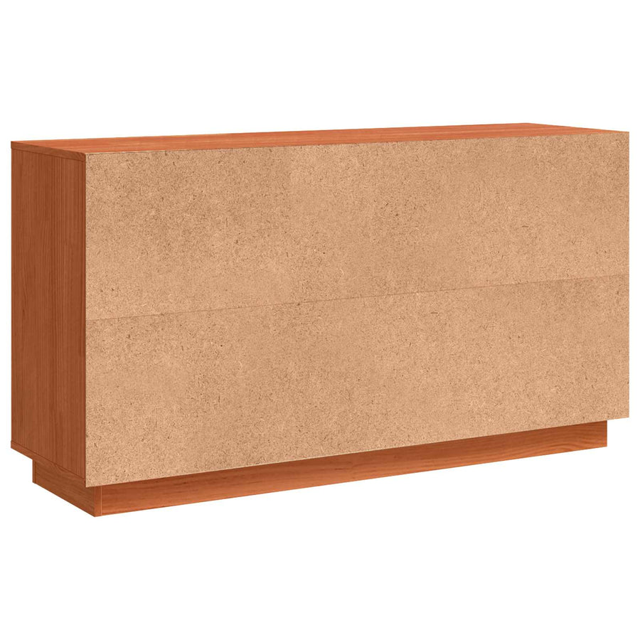 Sideboard Brown Oak 111 x 34 x 60 cm Solid Pine Wood