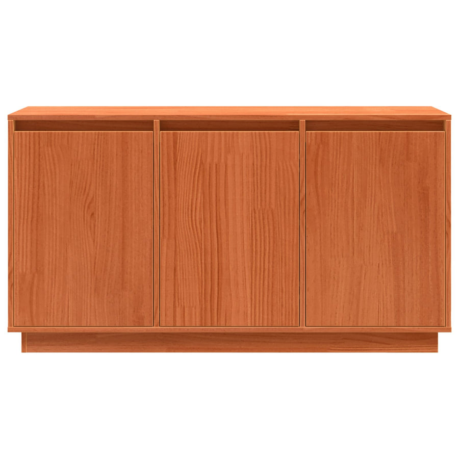 Sideboard Brown Oak 111 x 34 x 60 cm Solid Pine Wood