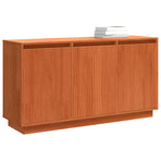 Sideboard Brown Oak 111 x 34 x 60 cm Solid Pine Wood