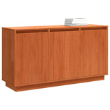 Sideboard Brown Oak 111 x 34 x 60 cm Solid Pine Wood - Side View