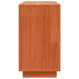 Sideboard Brown 111 x 34 x 60 cm Solid Pine wood - Close-Up Angle