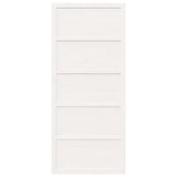 Barn Door White 100 x 208 cm Solid Pine wood - Top-Down View