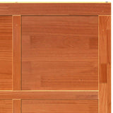 Barn Door Wax brown 100 x 210 cm Solid pine wood - Close-Up Angle