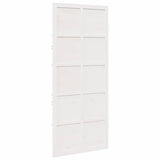 Barn Door White 90 x 210 cm Solid pine wood - Rear View