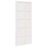 Barn Door White 80 x 210 cm Solid pine wood - Front View