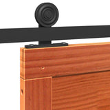 Barn Door Brown Solid pine wood - Low Angle