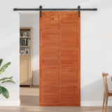 Barn Door Brown Solid pine wood - Side View