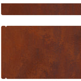 Lawn Edging Rusty 450 x 0.05 x 10 cm Weathering Steel - Extra Image