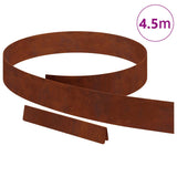 Lawn Edging Rusty 450 x 0.05 x 10 cm Weathering Steel - Side View