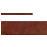 Lawn Edging Rusty 450 x 0.05 x 15 cm Weathering Steel