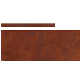 Lawn Edging Rusty 450 x 0.05 x 20 cm Weathering Steel