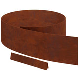 Lawn Edging 4 pcs Rusty 450 x 0.05 x 20 cm Weathering Steel