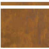 Lawn Edging Rusty 450 x 0.05 x 15 cm Weathering Steel - Extra Image