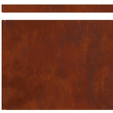 Lawn Edging Rusty 450 x 0.05 x 15 cm Weathering Steel - Extra Image