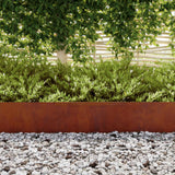 Lawn Edging Rusty 450 x 0.05 x 25 cm Weathering Steel