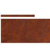 Lawn Edging Rusty 450 x 0.05 x 25 cm Weathering Steel