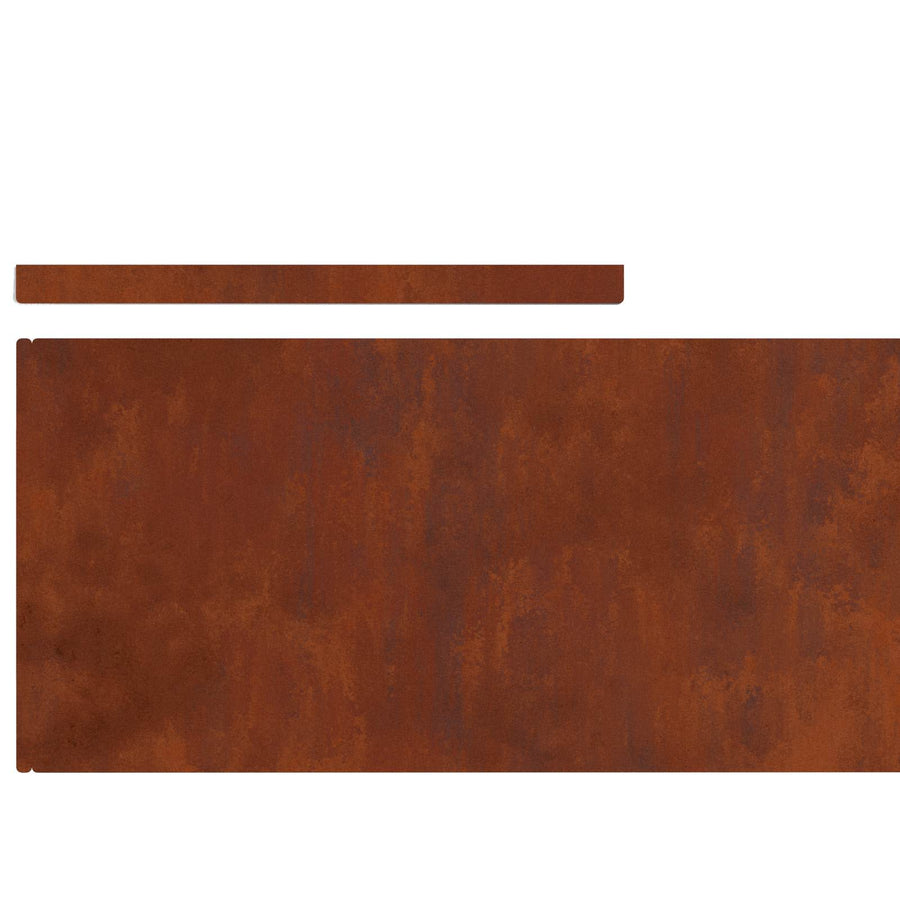 Lawn Edging 450 x 25 cm Weathering Steel Rusty