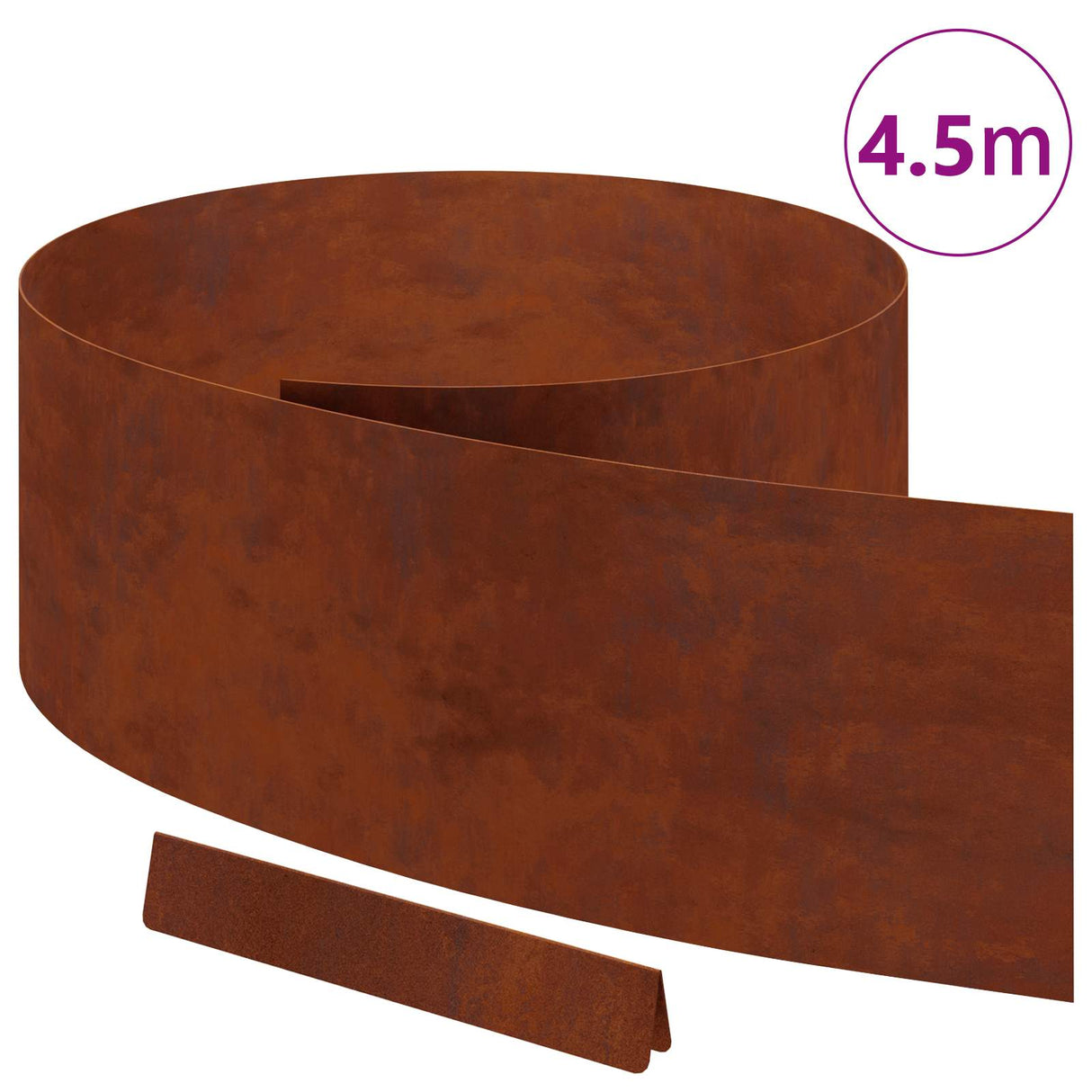 Lawn Edging Rusty 450 x 0.05 x 25 cm Weathering Steel