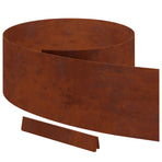 Lawn Edging 4 pcs 450 x 25 cm Weathering Steel Rusty