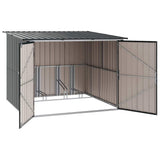 Bike Shed 3 pcs Anthracite 216 x 207 x 158 cm Metal - 45-Degree Angle